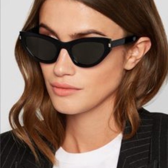 Saint Laurent Cat Eye Sunglasses Black - Picture 1 of 9